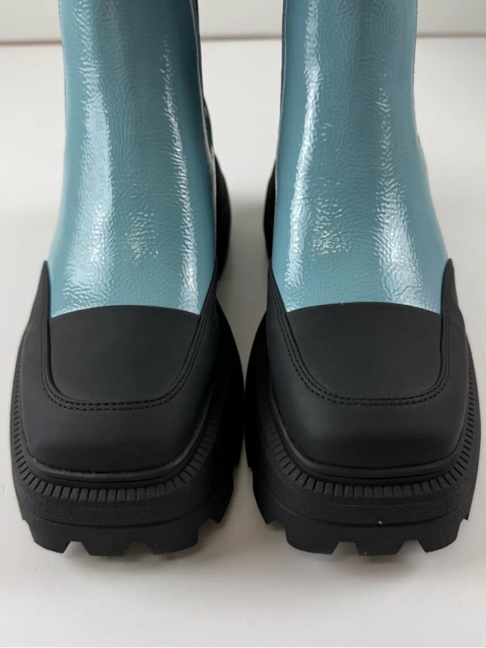 Katy Perry The Geli Combat Boot Womens Size 8.5M Blue Black Chunky Platform NEW - Picture 5 of 14